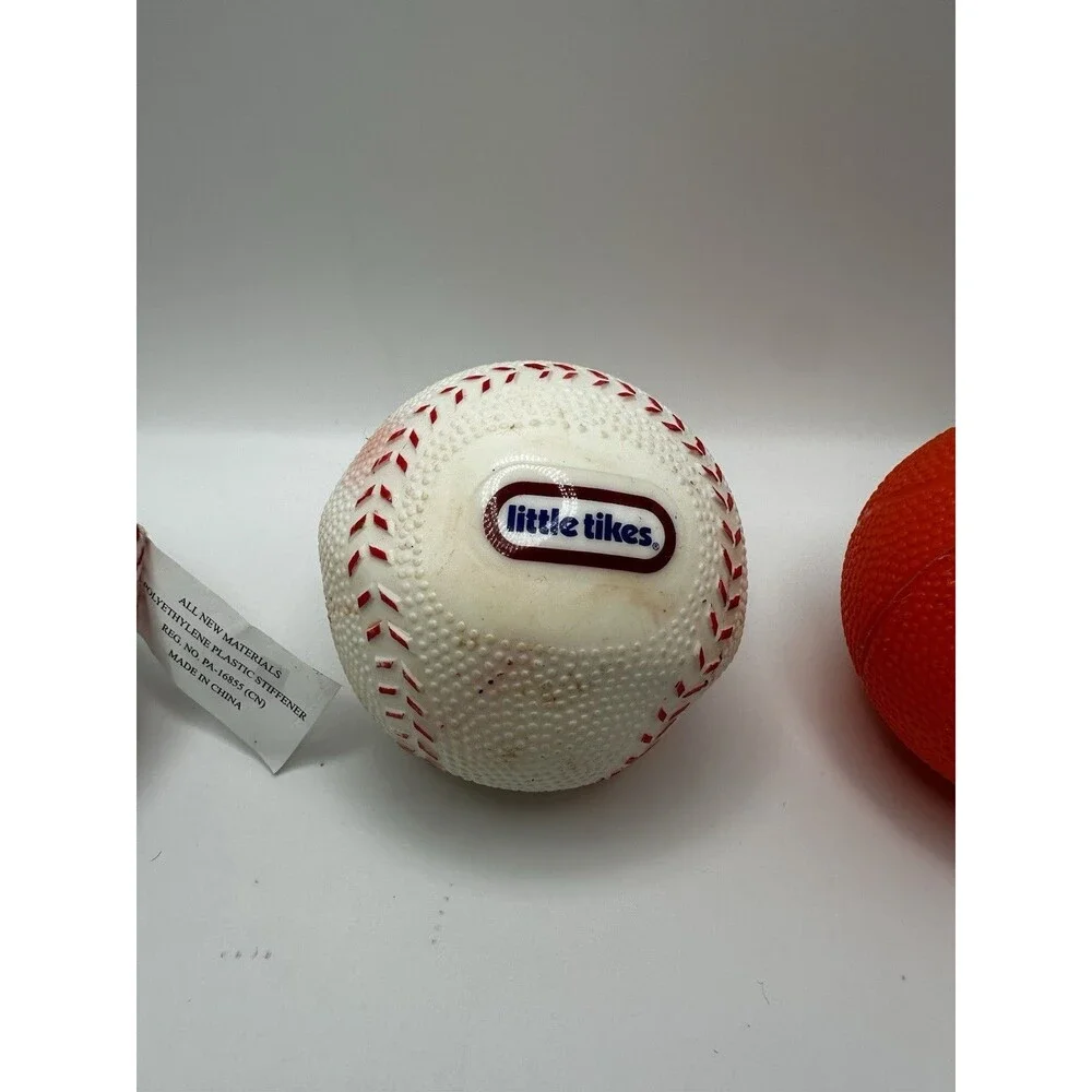Little Tikes & MLB Play Ball Toy Balls Lot of 3 Baseball Basketball Kids